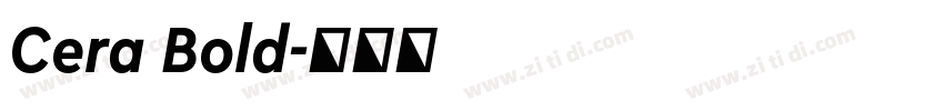 Cera Bold字体转换